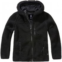 Brandit Ladies Teddyfleecejacket Hood - Black - 4XL