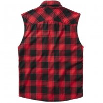 Brandit Checkshirt Sleeveless - Red / Black - S