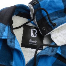 Brandit Lumberjacket Hooded - Black / Blue - 5XL