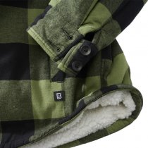 Brandit Lumberjacket Hooded - Black / Olive - M