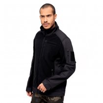 Brandit Fleecejacket Ripstop - Black - M