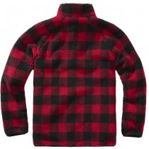 Brandit Teddyfleece Jacket - Red / Black - 5XL