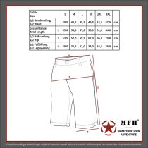 MFH BW Bermuda Shorts Side Pockets  - Woodland - 2XL