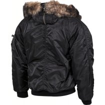 MFH US N2B Polar Jacket Lined - Black - 2XL