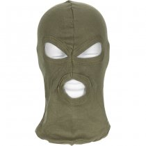 MFH Light Balaclava Three Hole Cotton - Olive