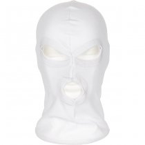 MFH Light Balaclava Three Hole Cotton - White