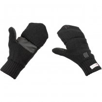 MFH Knitted Glove-Mittens 3M Thinsulate - Black - M