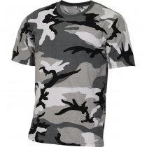 MFH Kids T-Shirt Basic - Urban Camo - 134/140