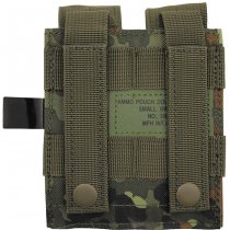 MFH Ammo Pouch Double Small MOLLE - Flecktarn