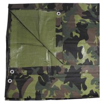 MFH Tarpaulin PE 300 x 400 cm - Woodland