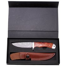 FoxOutdoor Damask Knife Red Quince Wood Inlay