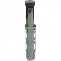 Ka-Bar Fighting Utility Knife Plain Blade & Hard Plastic Sheath - Foliage Green