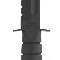 Ka-Bar Fighting Utility Knife Serrated Blade & Hard Plastic Sheath - Black