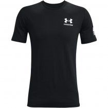 Under Armour Freedom Flag T-Shirt - Black / White - M