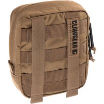 Clawgear Medium Vertical Utility Pouch Core - Coyote