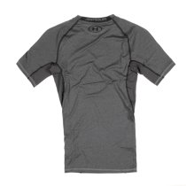 Under Armour UA HeatGear Compression Tee - Carbon Heather - L