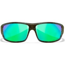 Wiley X Omega Captivate Polarized Green Mirror - Kryptek Neptune