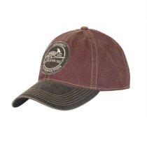 Helikon-Tex Snapback Cap Dirty Washed Cotton - Dirty Washed Maroon / Dirty Washed Black D