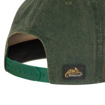 Helikon-Tex Shooting Time Snapback Cap Dirty Washed Cotton - Dirty Washed Dark Green / Dirty Washed Kelly Green