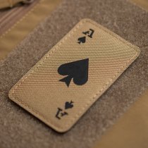 M-Tac Ace of Spades Laser Cut Patch - Coyote