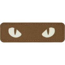 M-Tac Cat Eyes Laser Cut Patch GID - Coyote