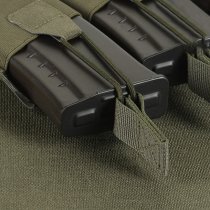 M-Tac Elastic Triple Magazine Pouch Elite Laser Cut - Ranger Green