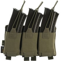 M-Tac Elastic Triple Magazine Pouch Elite - Ranger Green