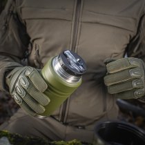 M-Tac Stainless 750ml Thermos & Folding Spoon - Olive