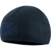 M-Tac Tactical Fleece Watch Cap Beanie & Patch Panel - Dark Navy Blue - L