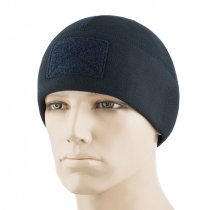 M-Tac Tactical Fleece Watch Cap Beanie & Patch Panel - Dark Navy Blue - L