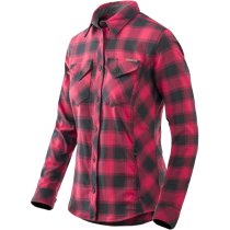 Helikon-Tex Marigold Woman's Shirt - Coral Crimson Checkered - L