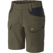 Helikon-Tex Women's OTS Outdoor Tactical Shorts 8.5 - Taiga Green / Black