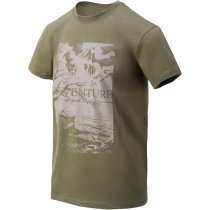 Helikon-Tex T-Shirt Adventure Is Out There - Olive Green - S