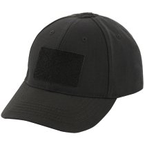 M-Tac Baseball Cap Elite Flex Rip-Stop Velcro - Black - S/M