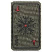 M-Tac Card Helm of Terror Embroidery Patch - Ranger Green